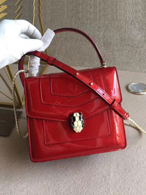Blvgari original patent calfskin mini serpenti forever flap cover bag 284537 red