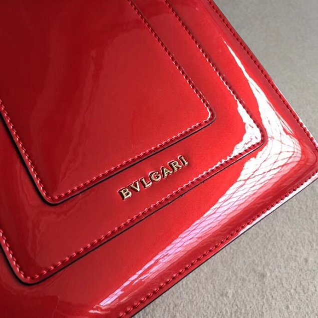 Blvgari original patent calfskin mini serpenti forever flap cover bag 284537 red