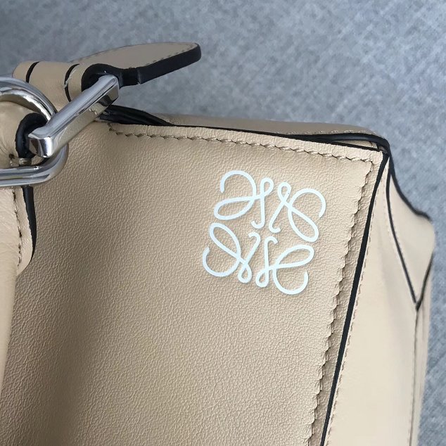 Loewe original calfskin puzzle bag 20155 beige