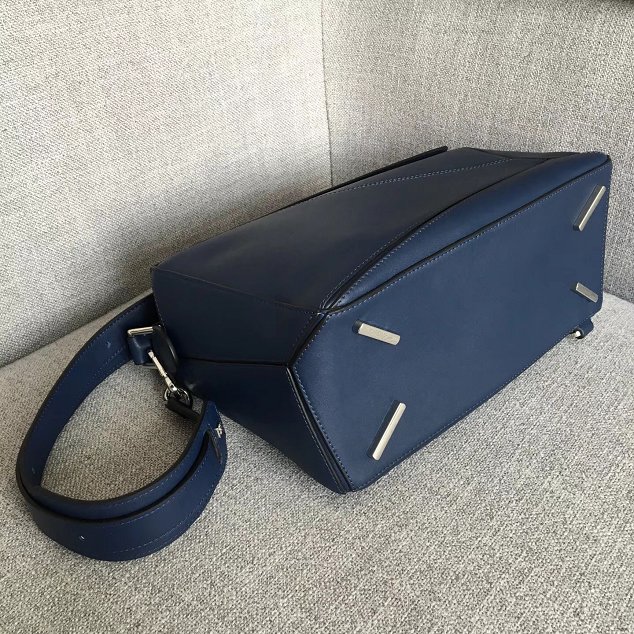 Loewe original calfskin puzzle bag 20155 navy blue