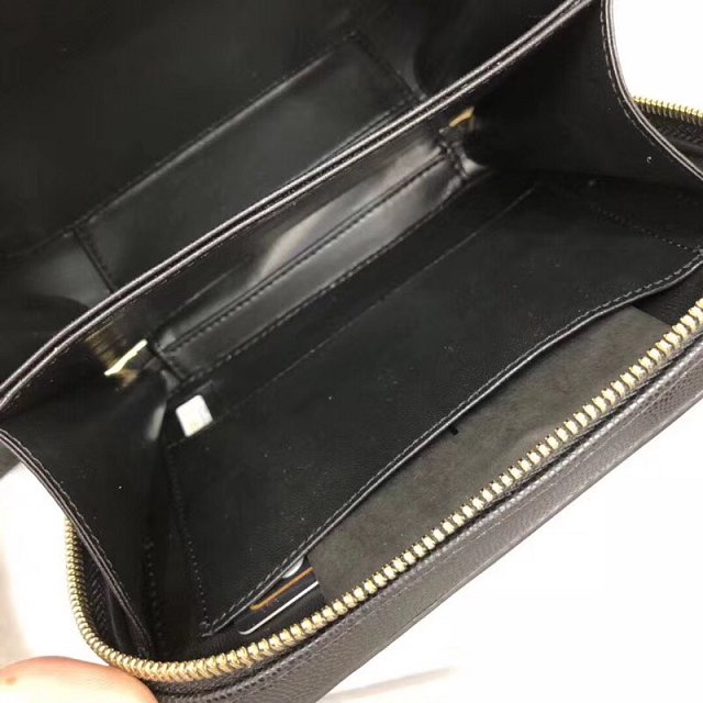 2018 CC original grained calfskin small vanity case A93342 black 