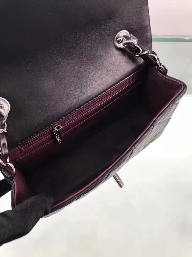 CC original lambskin leather mini flap bag A69900 black