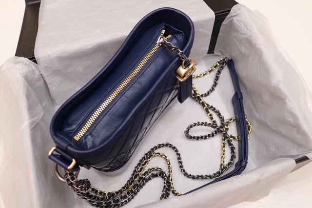 CC original calfskin gabrielle small hobo bag A91810 royal blue