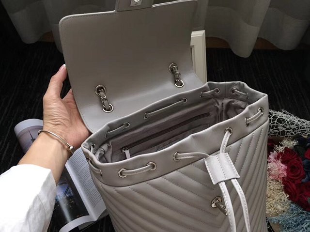 2018 CC original lambskin leather medium backpack A91121-2 grey