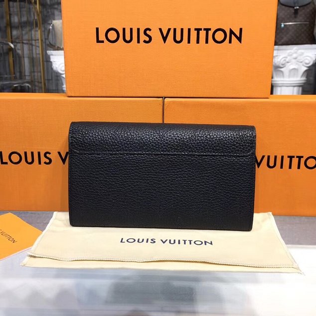 Louis vuitton original mahina leather iris wallet M60143 black