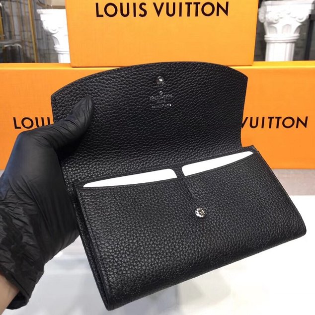 Louis vuitton original mahina leather iris wallet M60143 black