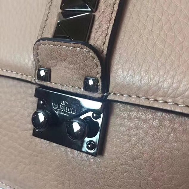 Valentino original calfskin medium chain shoulder bag 0398 nude