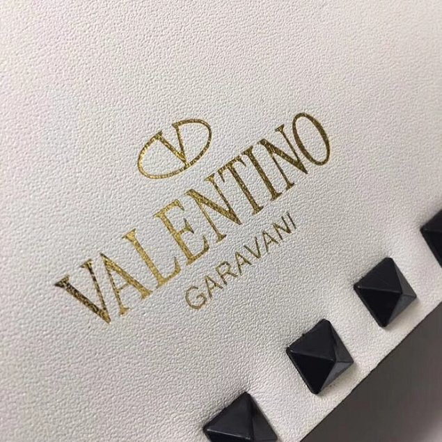 Valentino original calfskin rockstud shoulder bag 0125 white 