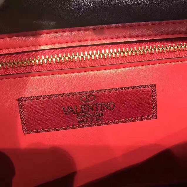 Valentino original lambskin rockstud spike crossbody bag 0137 black