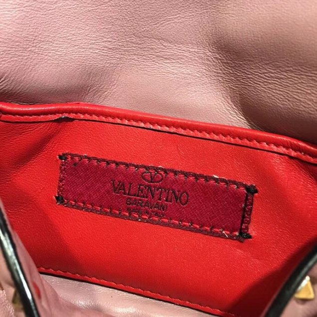 Valentino original lambskin rockstud small chain bag 0123 nude