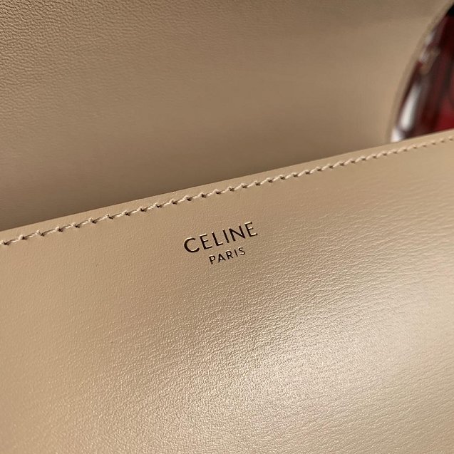 2019 Celine original calfskin large triomphe bag 187353 apricot