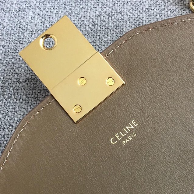 2019 Celine original smooth calfskin medium C bag 187253 apricot