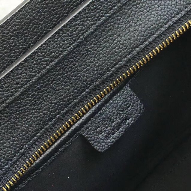 Celine original grained calfskin nano luggage bag 189243 black