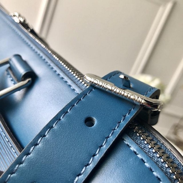 Louis vuitton original epi leather oliver briefcase m51689 blue