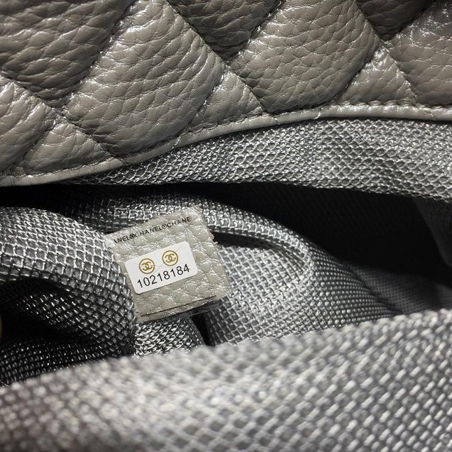 CC original lambskin max flap bag A91169 silver