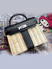 Hermes original picnic mini kelly 20 bag H50002 black