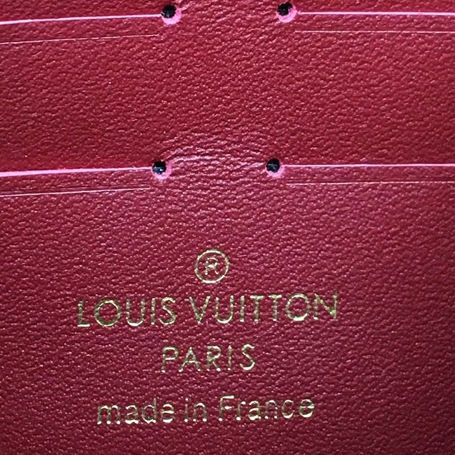 Louis vuitton original damier canvas vavin chain wallet N60222 burgundy