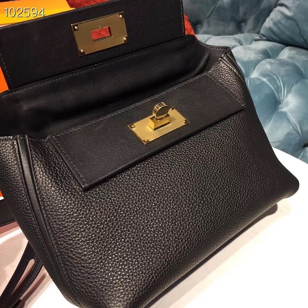 Hermes togo leather kelly 2424 bag H03699 black