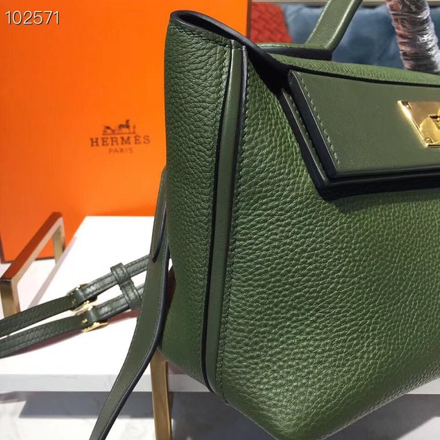 Hermes togo leather kelly 2424 bag H03699 khaki