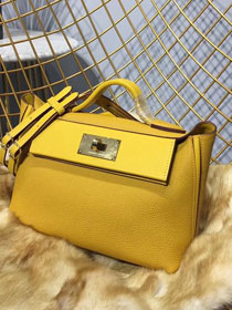 Hermes original togo leather kelly 2424 bag H03699 yellow