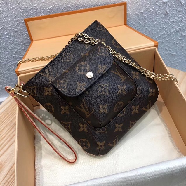 2019 louis vuitton original monogram clutch chain purse m45393