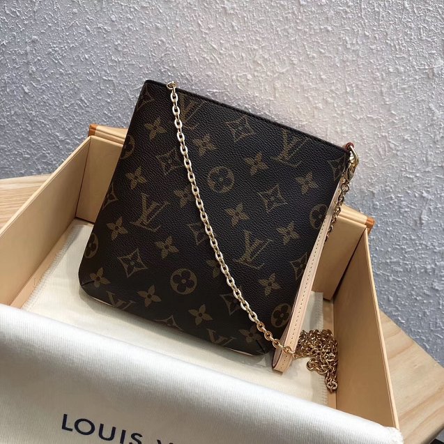 2019 louis vuitton original monogram clutch chain purse m45393