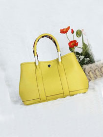 Hermes original calfskin garden party 30 bag G0030 lemon yellow