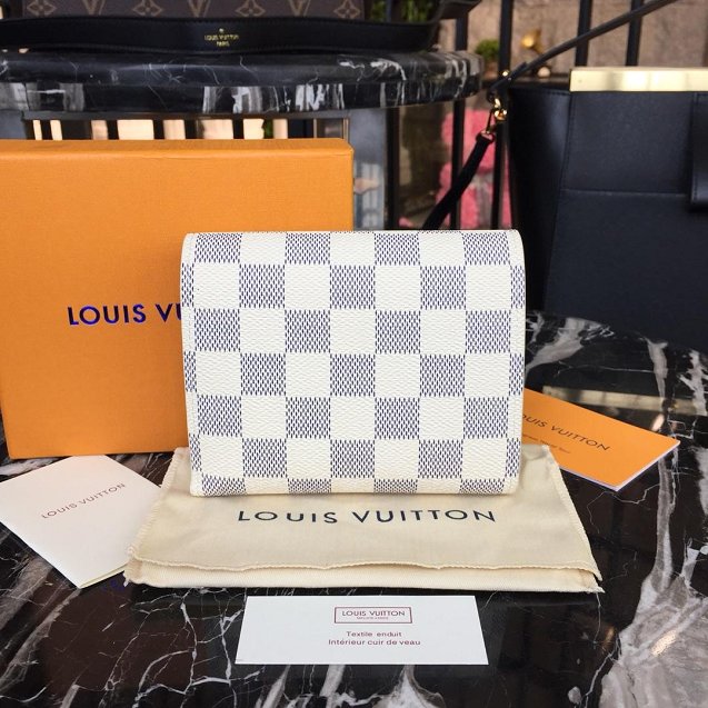 Louis vuitton damier azur victorine wallet N60030 
