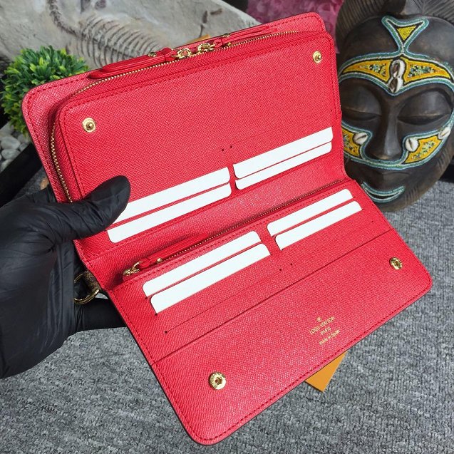 Louis vuitton monogram insolite zippy wallet M66565 red