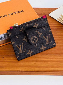 Louis vuitton monogram porte carter zippe M66531 burgundy