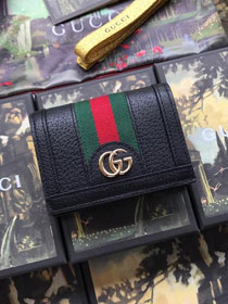 GG calfskin wallet 523155 black