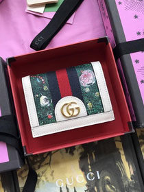 GG calfskin wallet 523155 white