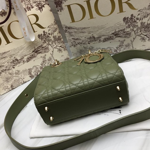 Dior original lambskin small my ABCdior bag M0538 army green