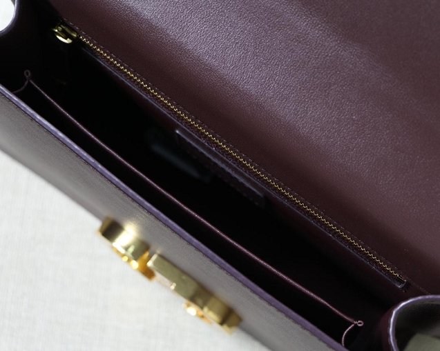 Dior original smooth calfskin 30 montaigne flap bag M9203 purple