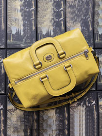 2020 GG original soft calfskin backpack 587866 yellow