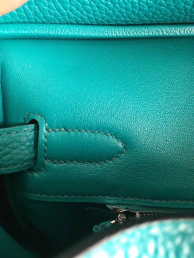 Hermes original togo leather birkin 30 bag H30-1 bright blue