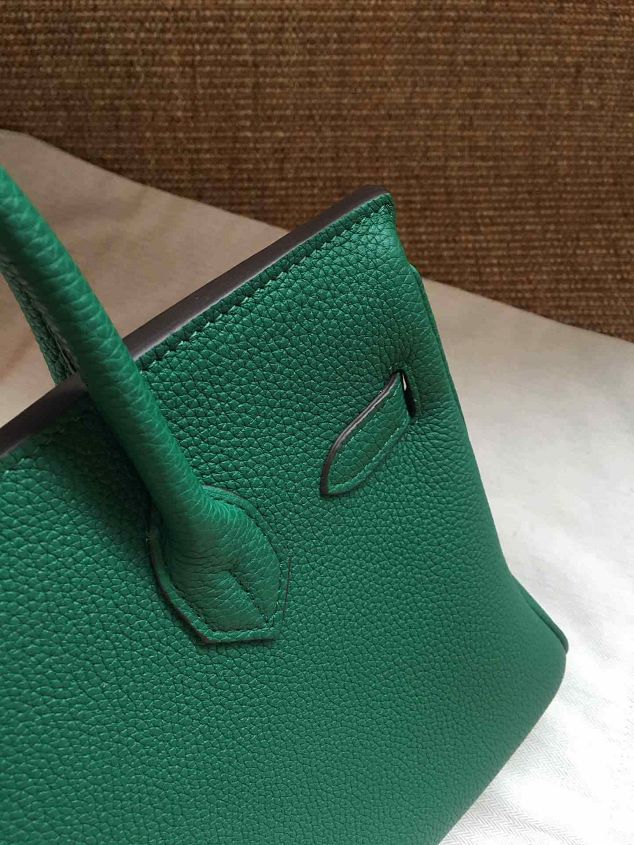 Hermes soft calf leather birkin 30 bag H30-5 green
