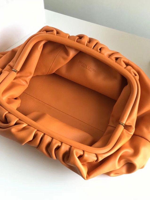 2019 BV original calfskin large pouch 576227 orange