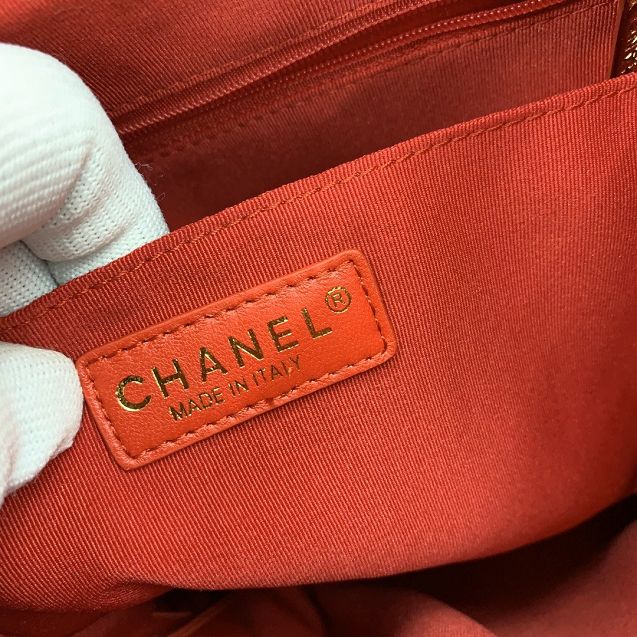 CC original grained calfskin medium backpack A91121 red