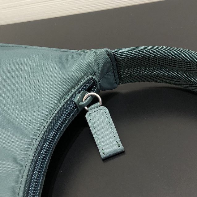 Prada original nylon mini hobo bag MV519 blackish green