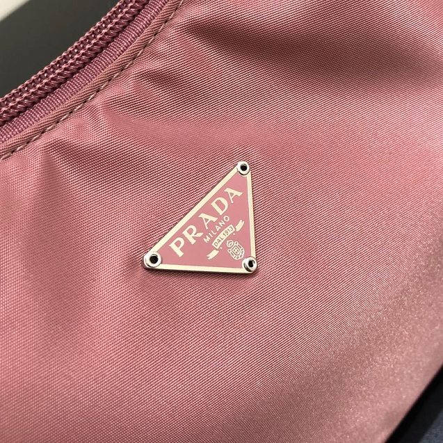 Prada original nylon mini hobo bag MV519 light pink