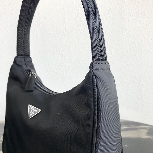 Prada original nylon mini hobo bag MV519 black