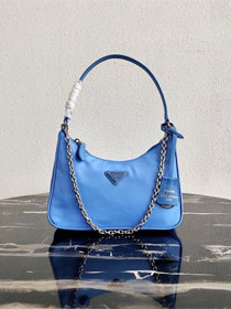 Prada original nylon re-edition 2005 mini bag 1NE204 blue