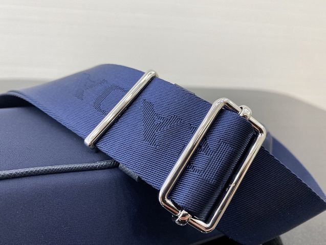 Prada original nylon shoulder bag 1BH204 navy blue
