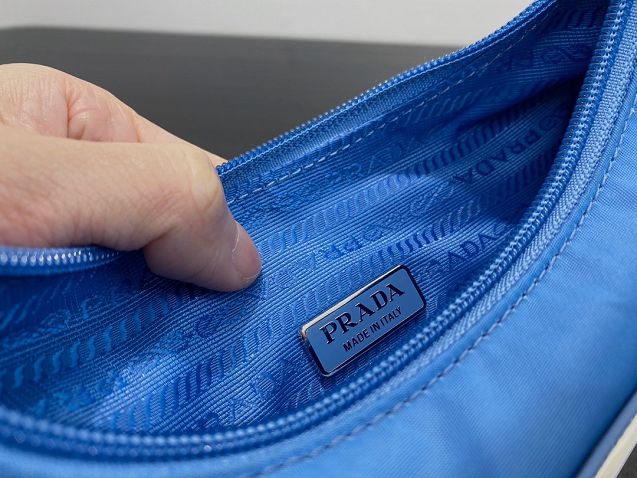 Prada re-edition 2000 nylon mini bag 1NE515 blue