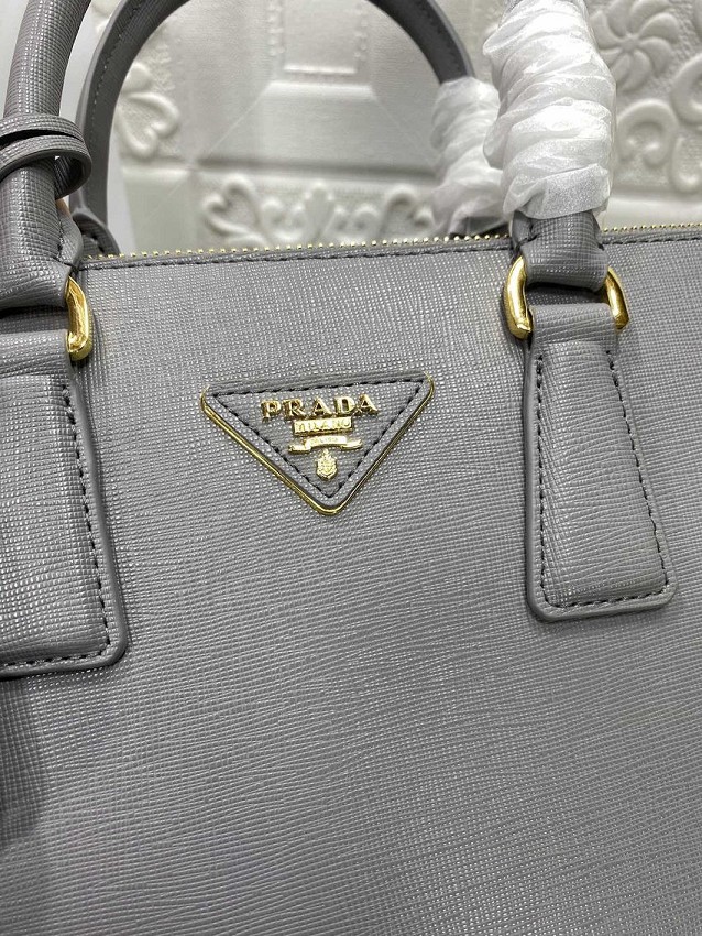 Prada saffiano leather tote bag 1BA274 grey