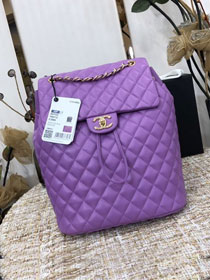CC original lambskin large backpack A91122 purple