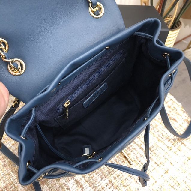 CC original lambskin medium backpack A91121 navy blue