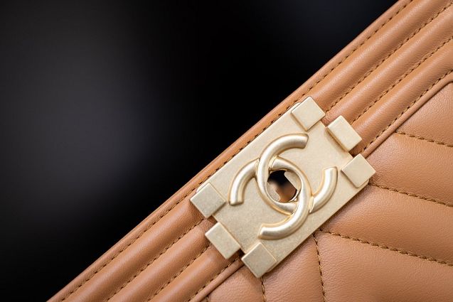 CC original customized lambskin small boy handbag A67085-2 cameral