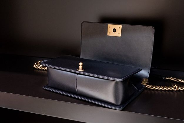 CC original customized lambskin boy handbag A67086 black